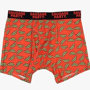 NWT Sausage party “Glamour Buns” men’s boxer briefs size Medium